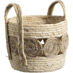 Leen Bakker Mand Rondo - naturel - 29xØ29 cm