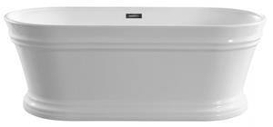 Aqualine Antik vrijstaand bad 160x79cm wit glans