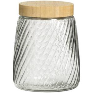 Leen Bakker Voorraadpot Camille - transparant - 16xØ12 cm