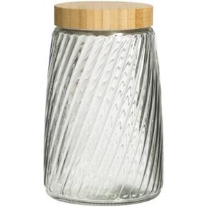 Leen Bakker Voorraadpot Camille - transparant - 20xØ12 cm