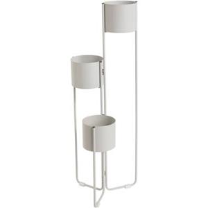 Leen Bakker Plantenstandaard Trapani - lichtgrijs - 90x30x30 cm