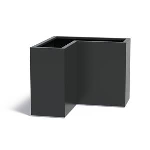 Tuinvoordeel FLORIDA aluminium 100x100x40x80 cm hoek plantenbak
