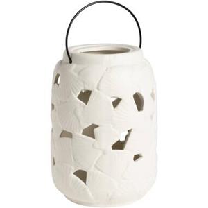 Leen Bakker Lantaarn Schelp - off- white - 23xØ17 cm