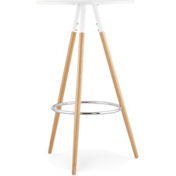 Alterego BARY Ronde hoge tafel - Wit