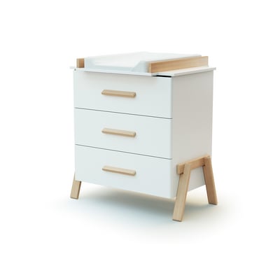 AT4  Commode CANAILLE Hout wit en beuken gelakt