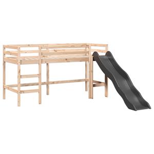 VidaXL Kinderhoogslaper zonder matras massief grenenhout 90x200 cm