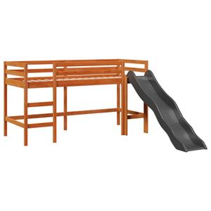 VidaXL Kinderhoogslaper zonder matras grenenhout wasbruin 90x200 cm