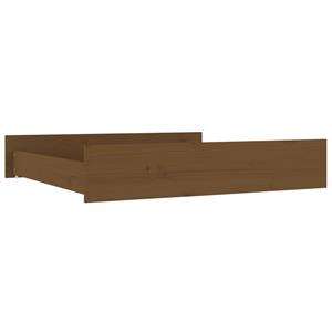 VidaXL Bedlades 2 st massief grenenhout honingbruin