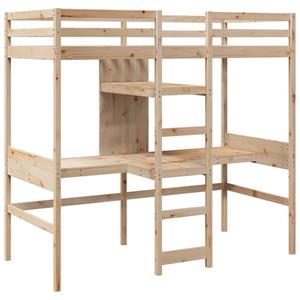 VidaXL Hoogslaper zonder matras massief grenenhout 75x190 cm