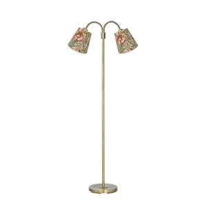 PR Home vloerlamp Amy Cia Theo, gekleurd/messing, 150 cm, 2-lamps.