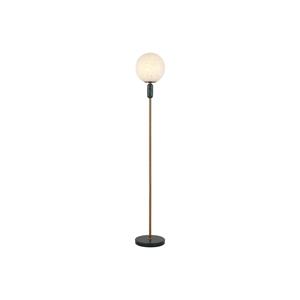 Viokef Vloerlamp Polly met glazen kap, marmer-element