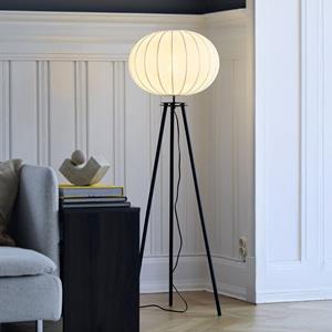 PR Home Vloerlamp Base, zwart, hoogte 125 cm, textiel