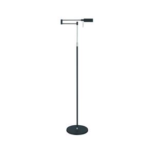 Highlight LED vloerlamp New Bari, zwart, hoogte 139 cm, metaal, dimmer