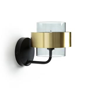 LA REDOUTE INTERIEURS Wandlamp, glas metaal messing Botello