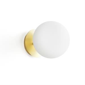 LA REDOUTE INTERIEURS Wandlamp in messing en opaline glas, Moricio
