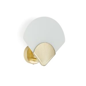 LA REDOUTE INTERIEURS Wandlamp in messing en opaline glas, Alcance