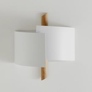 SO'HOME Wandlamp in staalmetaal en beukenhout, Stolico