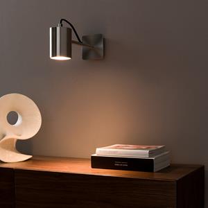 AM.PM Wandlamp spot, satijnnikkel afwerking, Girevole