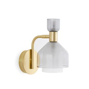 LA REDOUTE INTERIEURS Wandlamp van messing en rookglas, Amoris