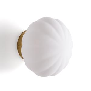 LA REDOUTE INTERIEURS Wandlamp in messing en opaline glas, Amia