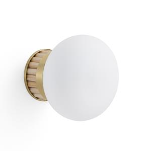 LA REDOUTE INTERIEURS Wandlamp in messing, bamboe en opaline glas, Dolce