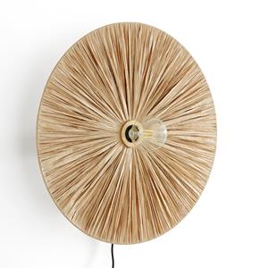 LA REDOUTE INTERIEURS Ronde wandlamp in raffiaØ50 cm, Rafita