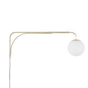 LA REDOUTE INTERIEURS Wandlamp in messing en opaline glas, Moricio