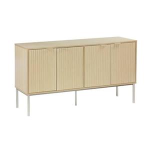 Sweeek  Dressoir met hout- en metaaleffect, 4 deuren 140cm