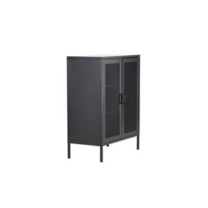 Fjôrd  Dressoir Zwart Doors 40cm - Staal - Misha