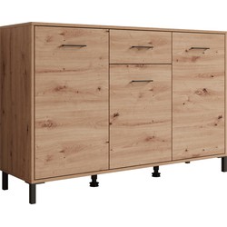 Meubella Dressoir Vidor - Eiken - 138 cm - 1 lade