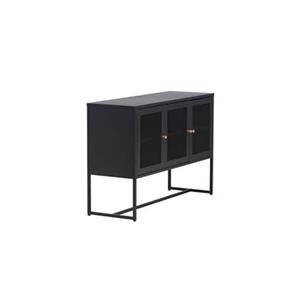 Fjôrd  Dressoir Zwart 120cm - Staal - Malla