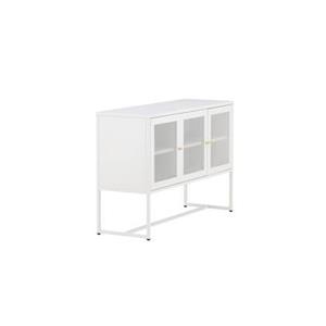 Fjôrd  Dressoir Wit 120cm - Staal - Malla