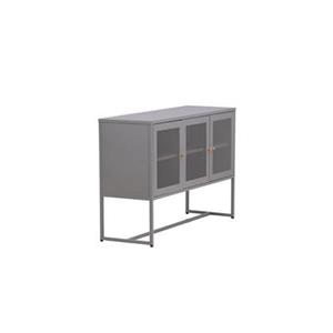 Fjôrd  Dressoir Lichtgrijs 120cm - Staal - Malla
