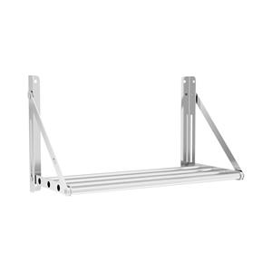 Royal Catering Wandplank - inklapbaar - 60 x 30 cm - 40 kg - roestvrij staal