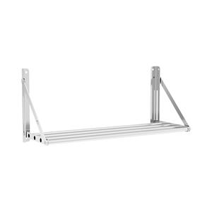 Royal Catering Wandplank - inklapbaar - 80 x 30 cm - 40 kg - roestvrij staal
