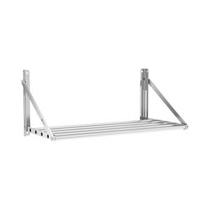 Royal Catering Wandplank - inklapbaar - 80 x 45 cm - 40 kg - roestvrij staal