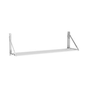 Royal Catering Wandplank - inklapbaar - 120 x 30 cm - 40 kg - roestvrij staal