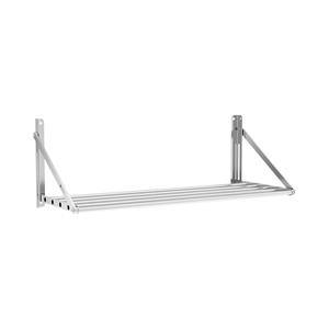 Royal Catering Wandplank - inklapbaar - 100 x 45 cm - 40 kg - roestvrij staal