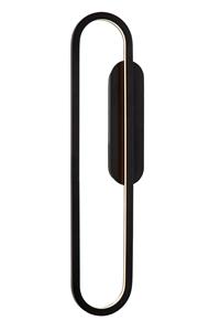Lucide THELMA - Wandlamp - LED Dimb. - 1x24W 2700K - Zwart