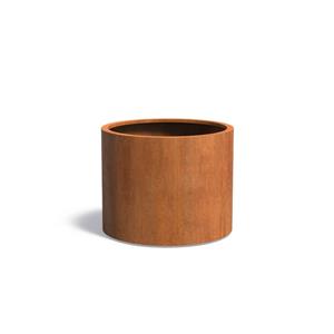 Tuinvoordeel ATLAS cortenstaal 100x80 cm ronde plantenbak met wielen
