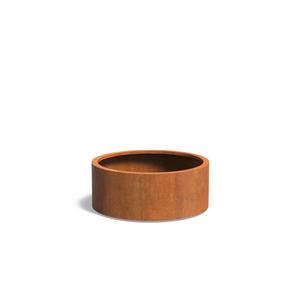 Tuinvoordeel ATLAS cortenstaal 100x40 cm ronde plantenbak met wielen