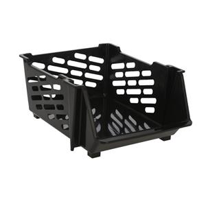 Storage Solutions Stapelbare opbergmand - Zwart - 29 liter - kunststof - x x 20 cm -