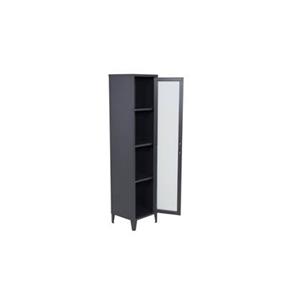 Fjôrd  Vitrinekast Zwart - 150x35cm - Acero