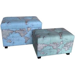 Signes Grimalt Trunks, opbergdozen  Set 2 Wereldkoffers