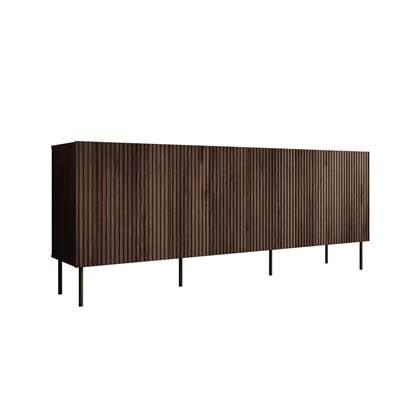 Meubella Dressoir Tartagal - Donkerbruin eiken - 200 cm