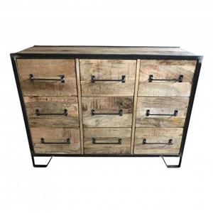 Vtw Living  Dressoir - Industrieel - Mangohout - 120 cm