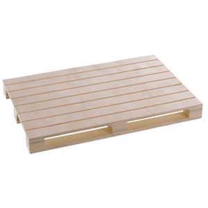 PULSIVA Mini houten pallet Doria; 29.5x20x3 cm (LxBxH); naturel; 3 stuk / verpakking