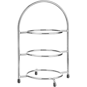 Vega Borden etagère Athea; 26 cm (H); zilver; rond