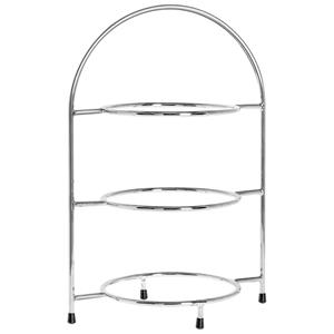 Vega Borden etagère Athea; 35 cm (H); zilver; rond