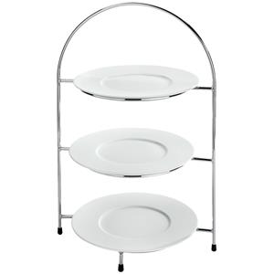 Vega Borden etagère Athea; 43 cm (H); zilver; rond